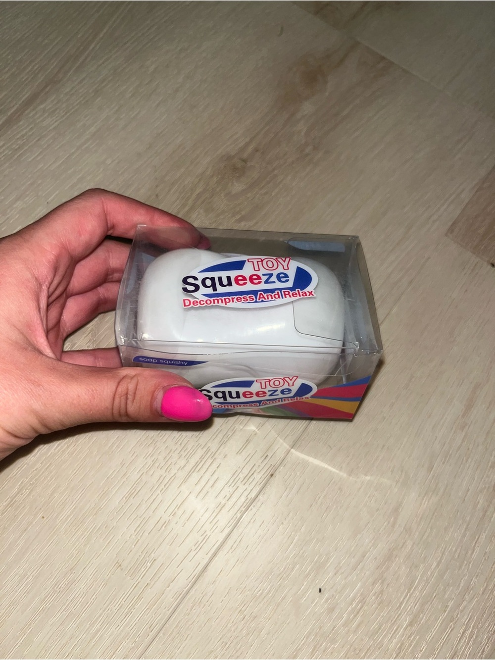 Squeeze Toy Handheld Stress Reliever - White